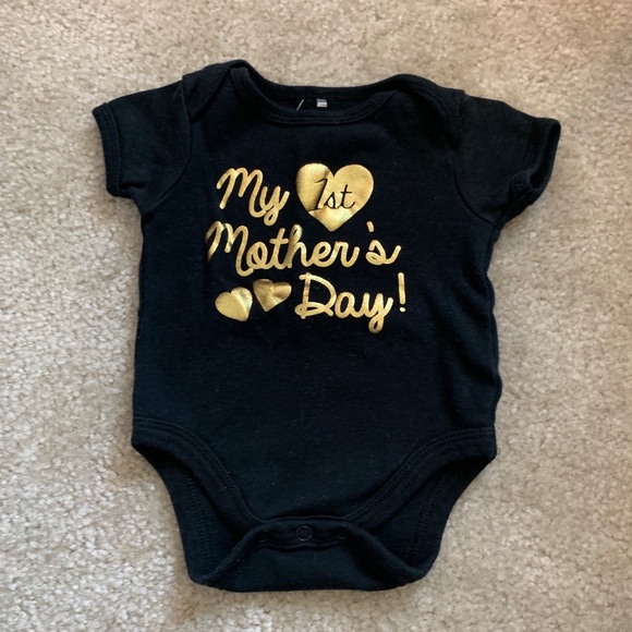 my first mother's day baby clothes